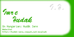 imre hudak business card